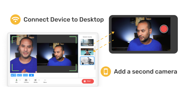 Record slide narration videos using webcam and screen capture with Visla’s **Slide narration video creator**.